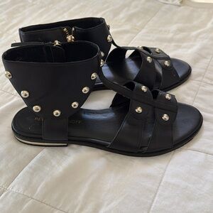 Rebecca Minkoff  Black Studded Women's Sandals